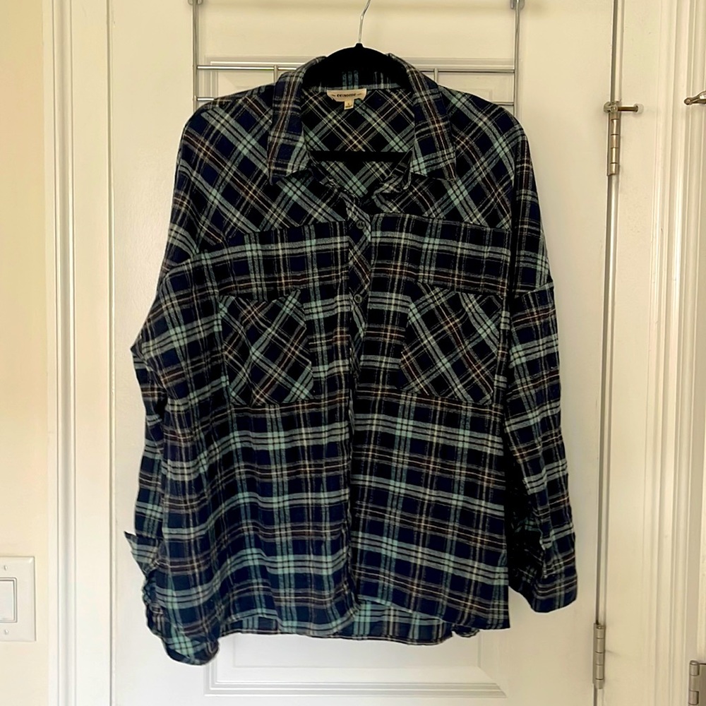 Women’s Oversized Flannel shirt size L